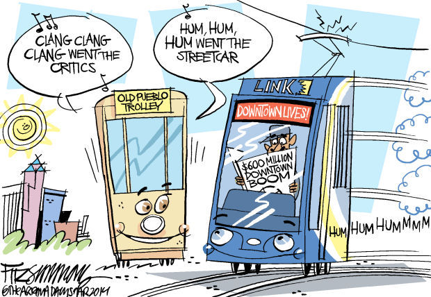 Daily Fitz Cartoon: Streetcar